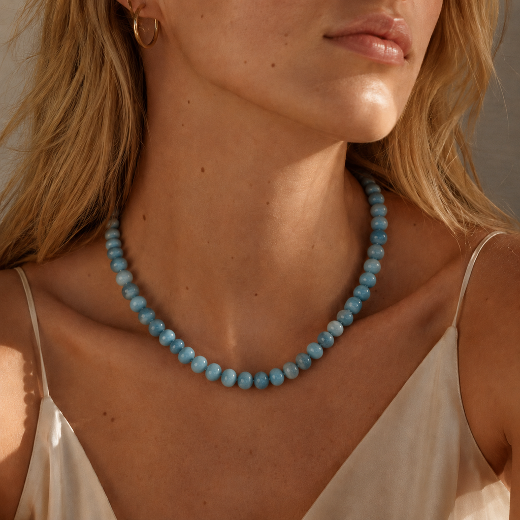 Blue Skies Opal Necklace
