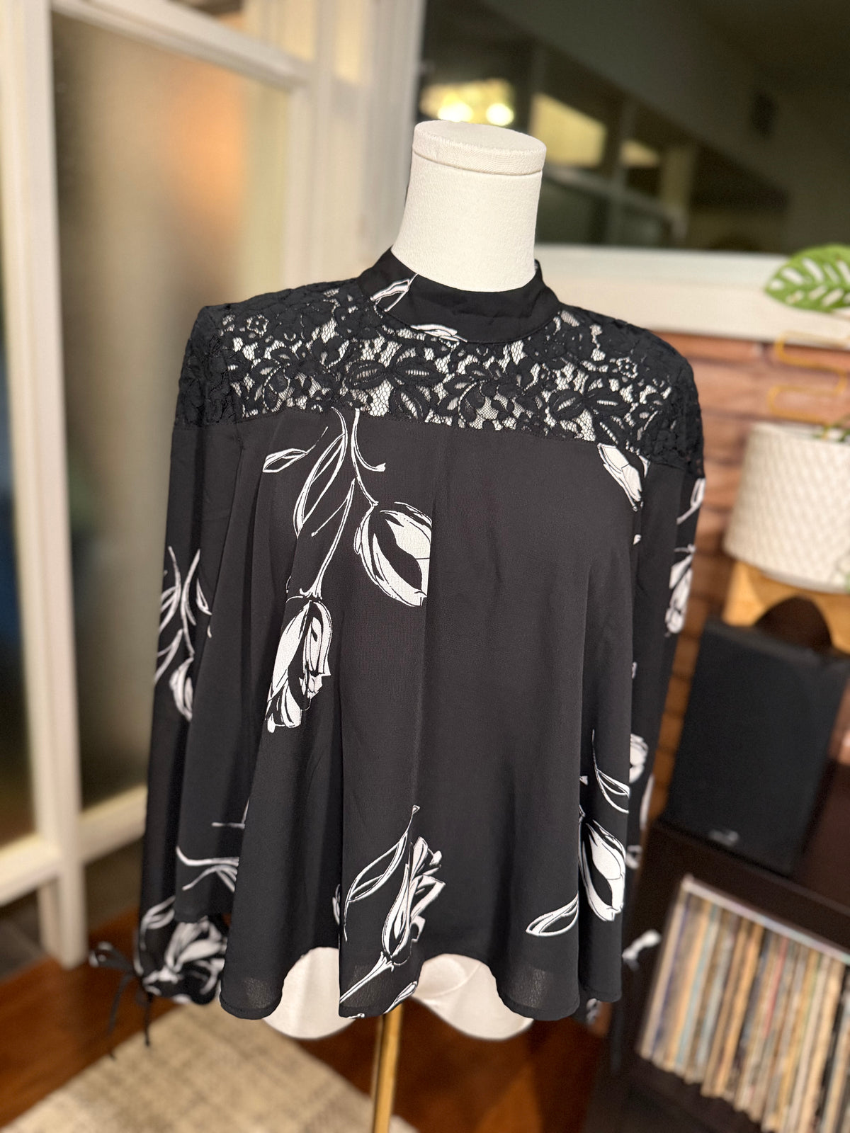 Antlers and Rose: Moon RiverTate Longsleeve Mock Turtleneck- S