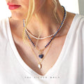 Natural Lapis Lazuli Toggle Necklace