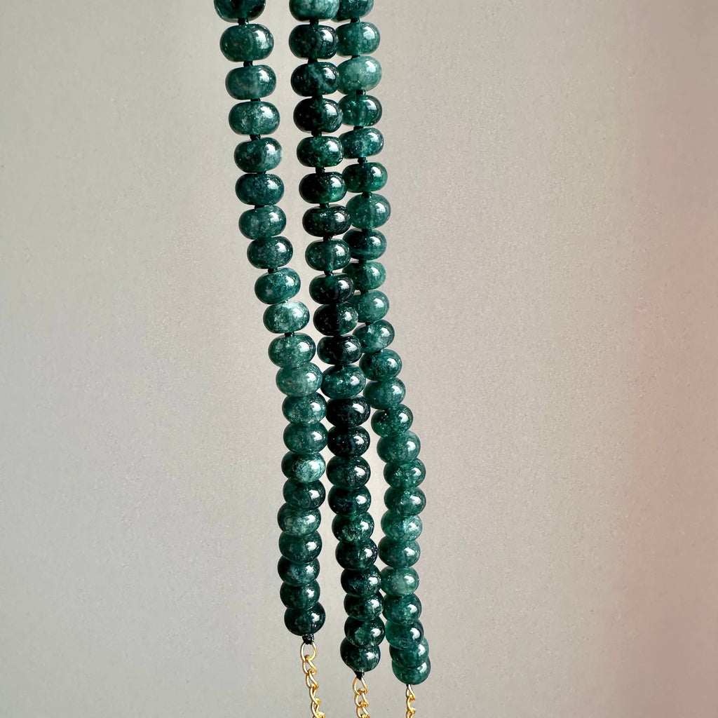 Blue Green Jade Bracelet | Beaded Bracelet | Jade Jewelry