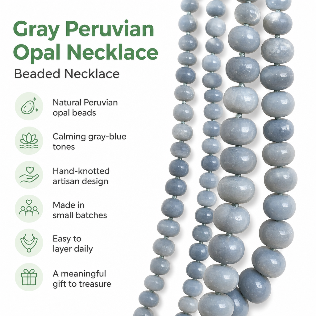 Blue Skies Opal Necklace