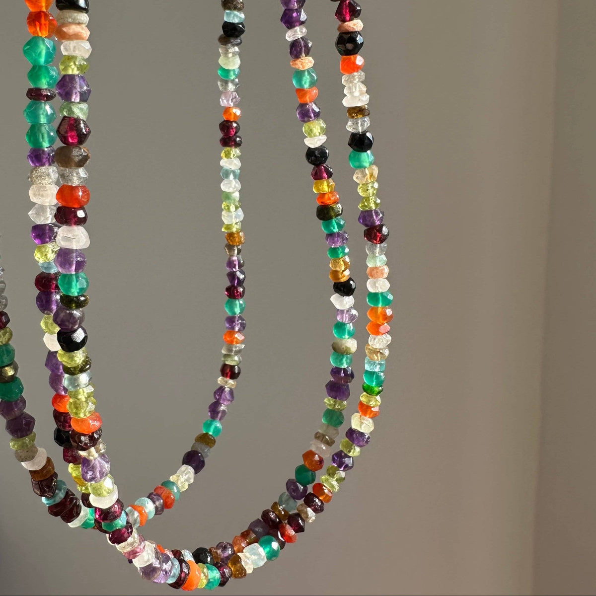 Mixed Crystals Necklace | Gemstone Necklace | Crystals