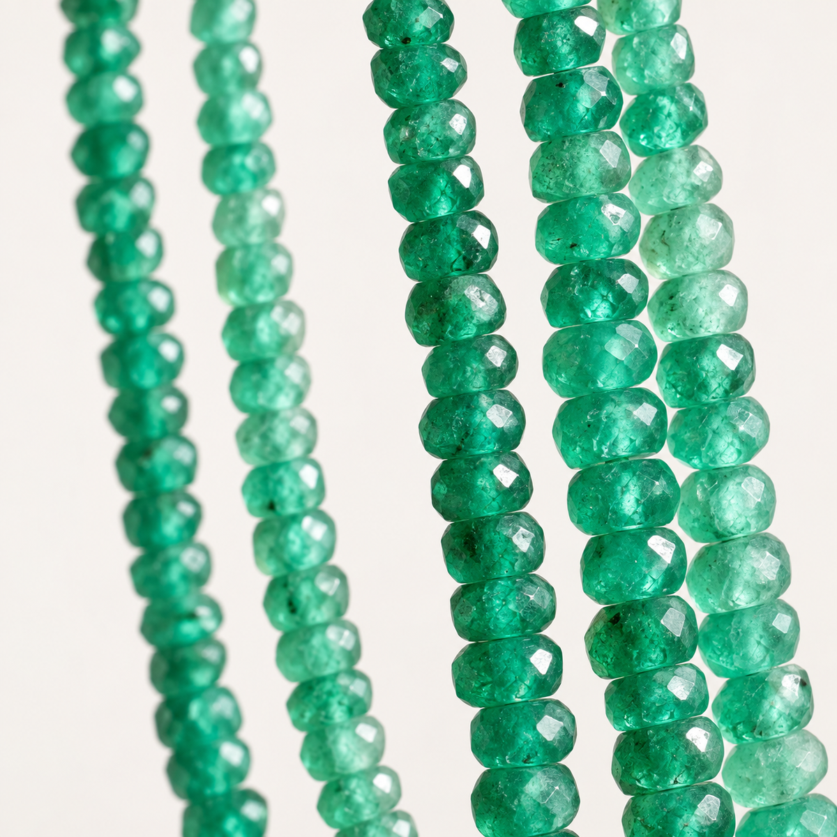 Green Slim Onyx Necklace | Beaded Necklace | Onyx Necklace