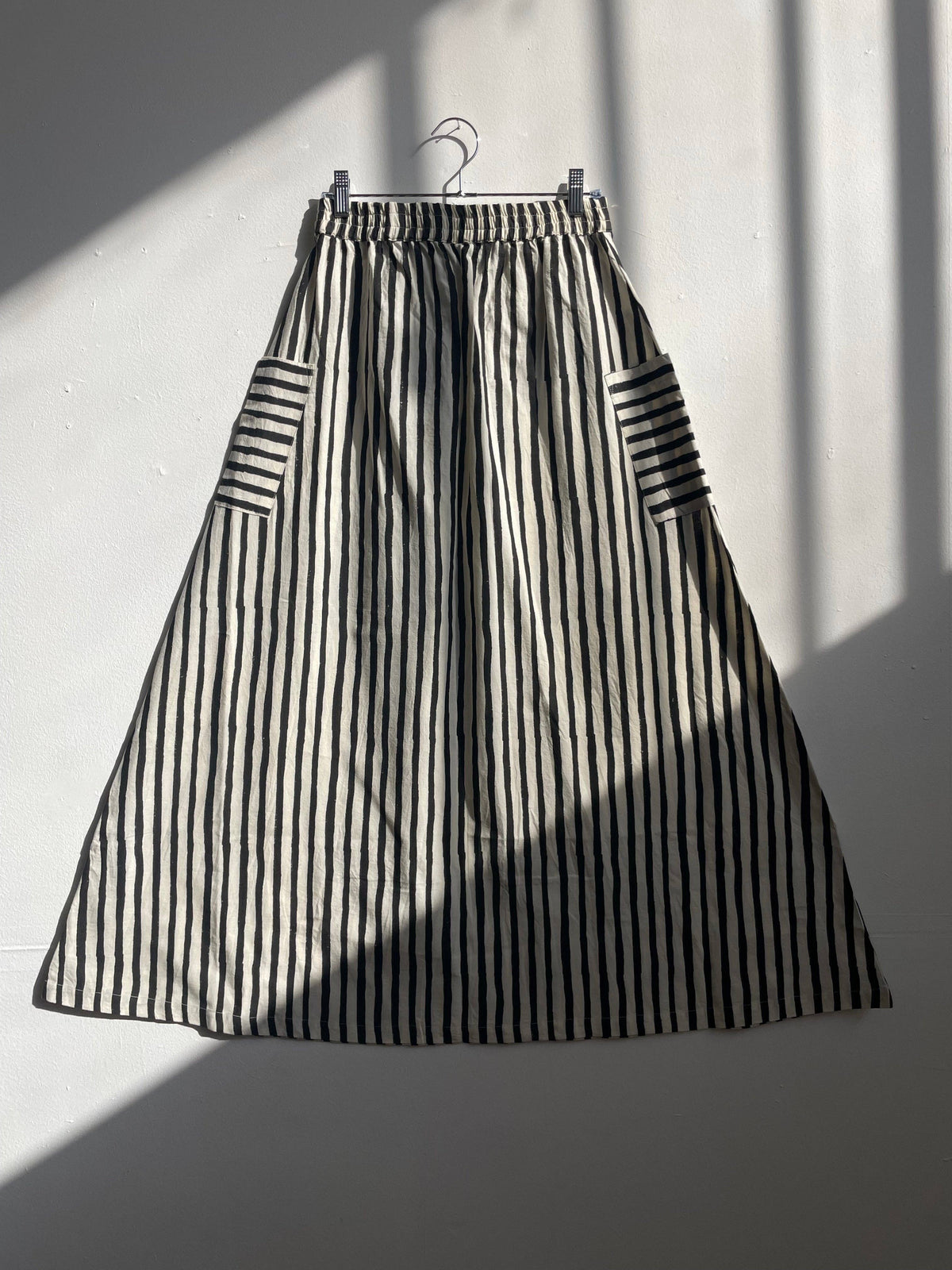 French Stripes Skirt- Black