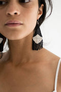 Beaded Fringe Earrings- El Ojo
