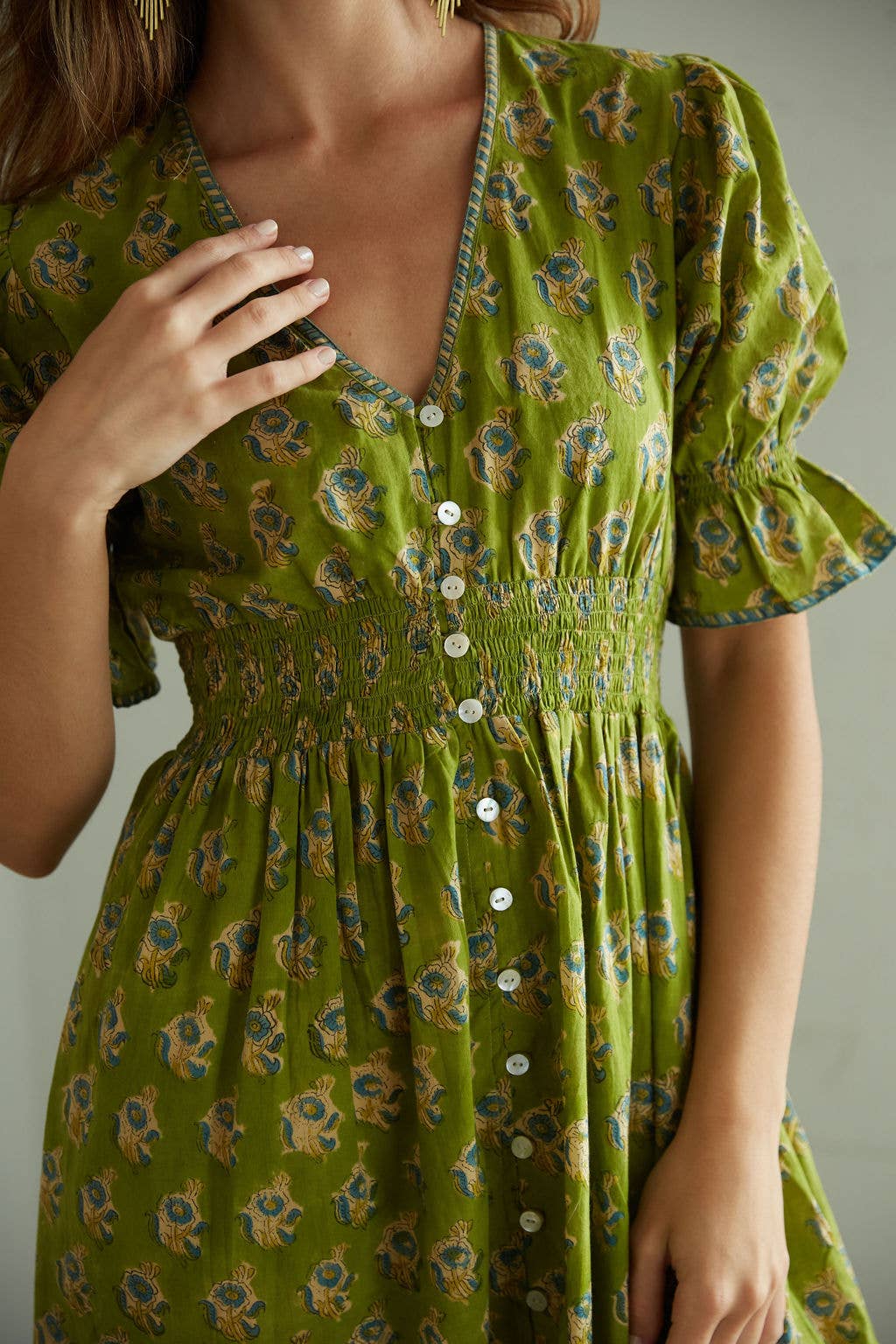 The Tatiana Maxi Dress-  BESTSELLER- Hand Block Printed