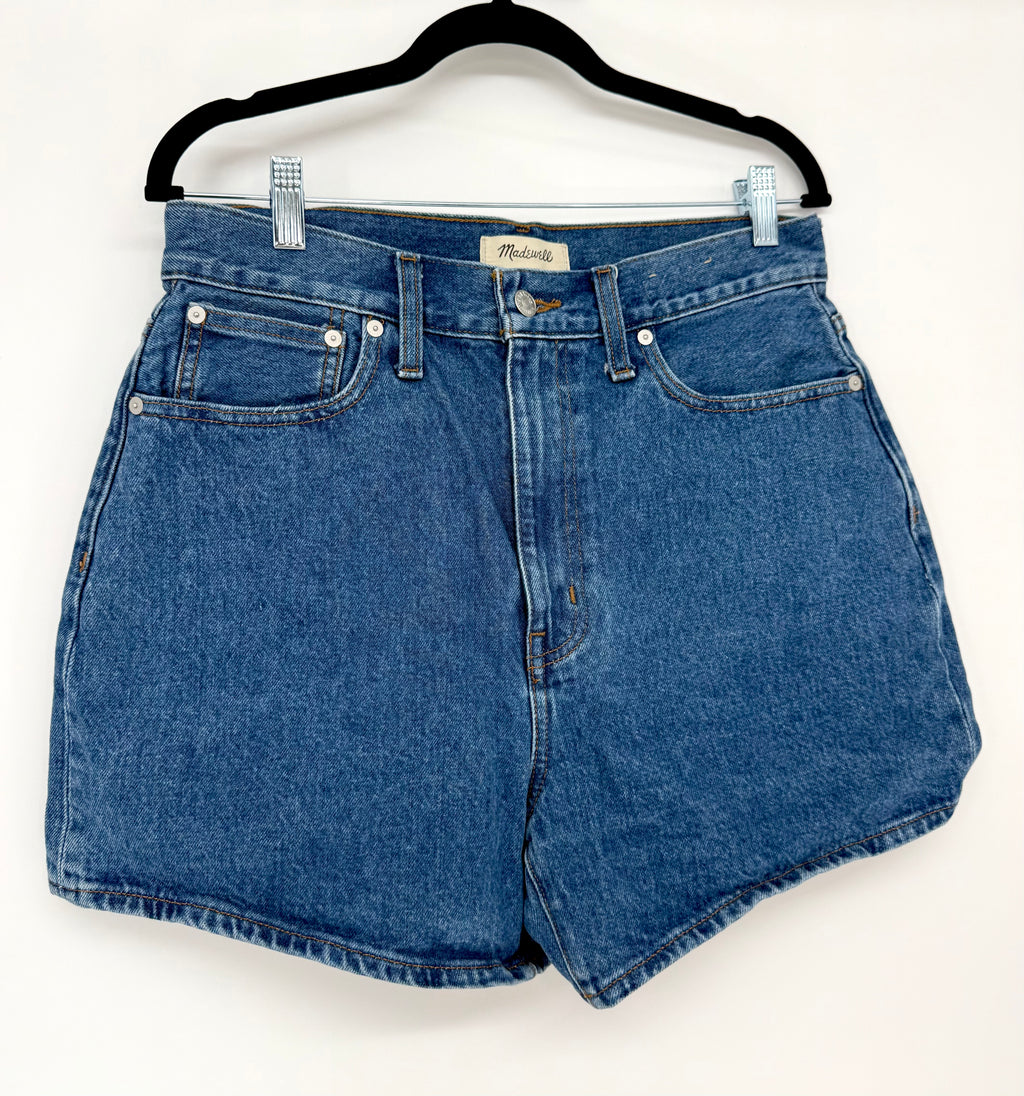 Madewell The Mom Jean Short Medium Wash Size 29