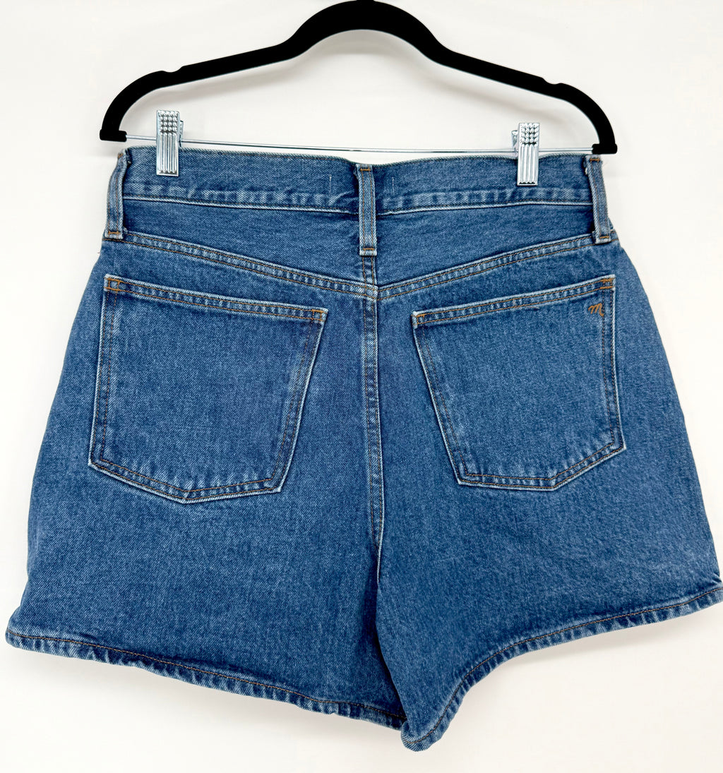 Madewell The Mom Jean Short Medium Wash Size 29