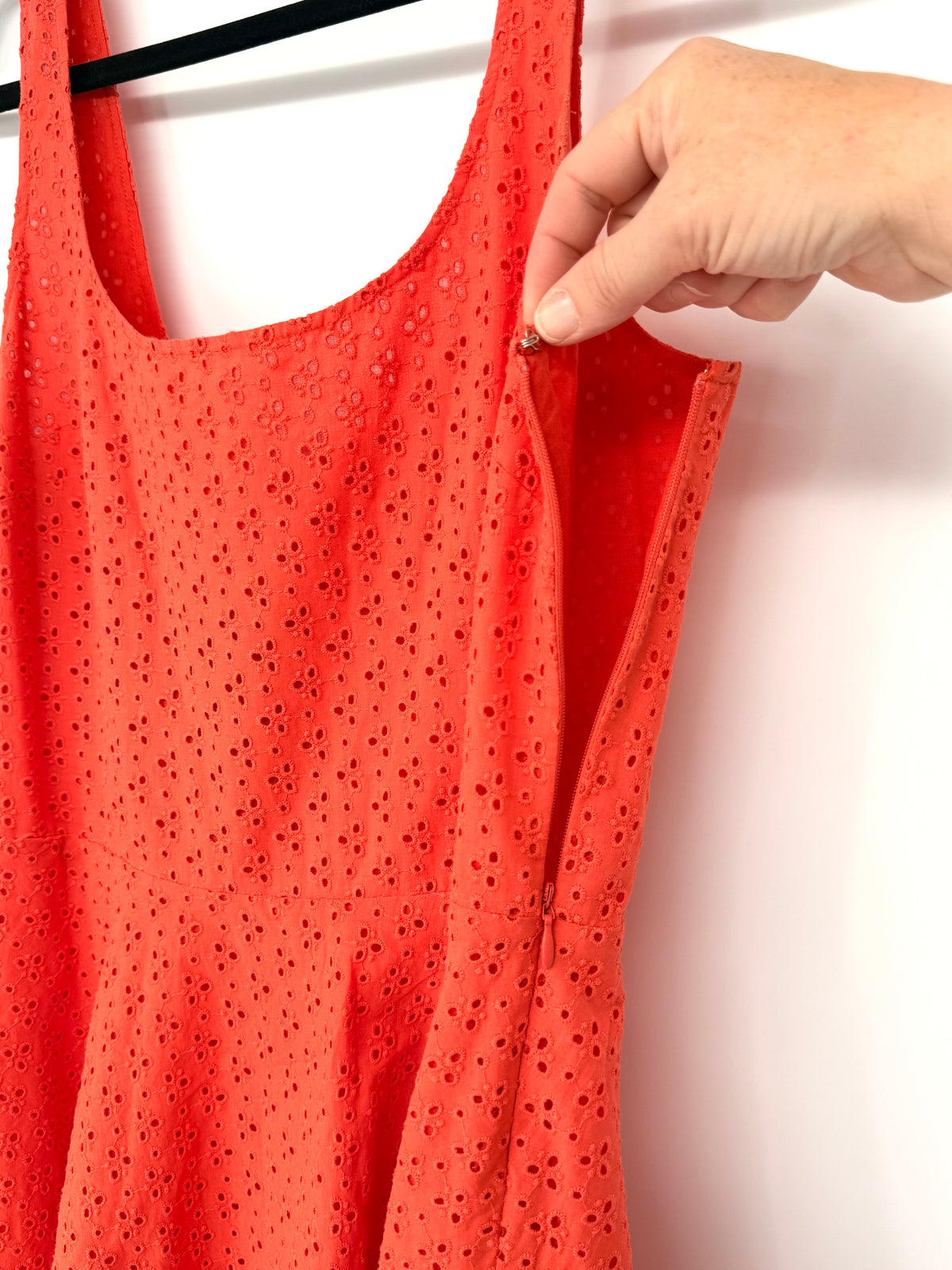 H&M Eyelet Fit and Flare Dress