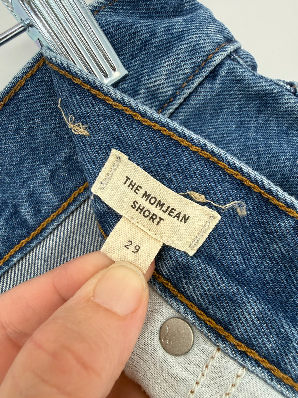 Madewell The Mom Jean Short Medium Wash Size 29