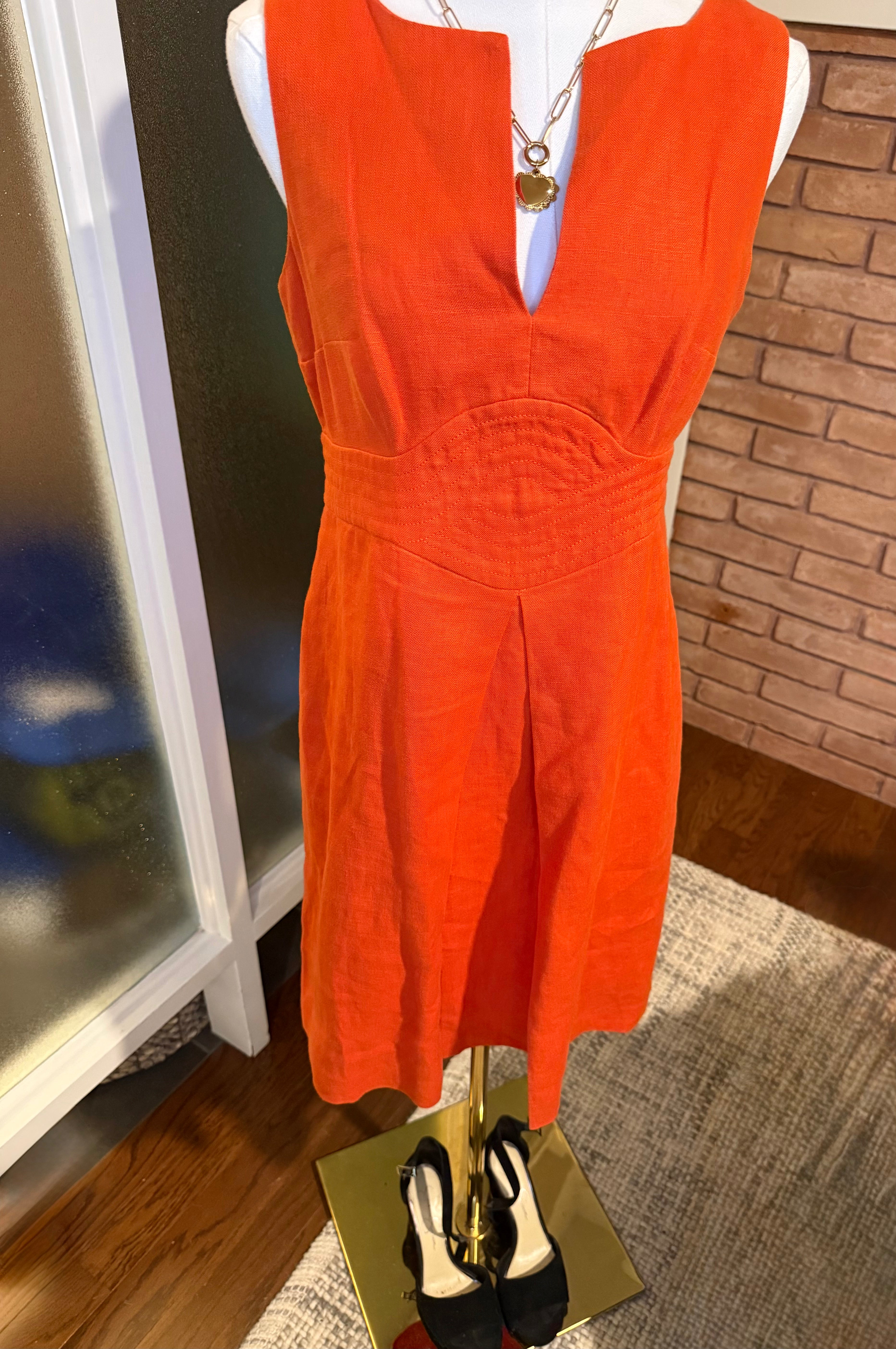 Banana Republic Vintage Sheath Dress- Orange