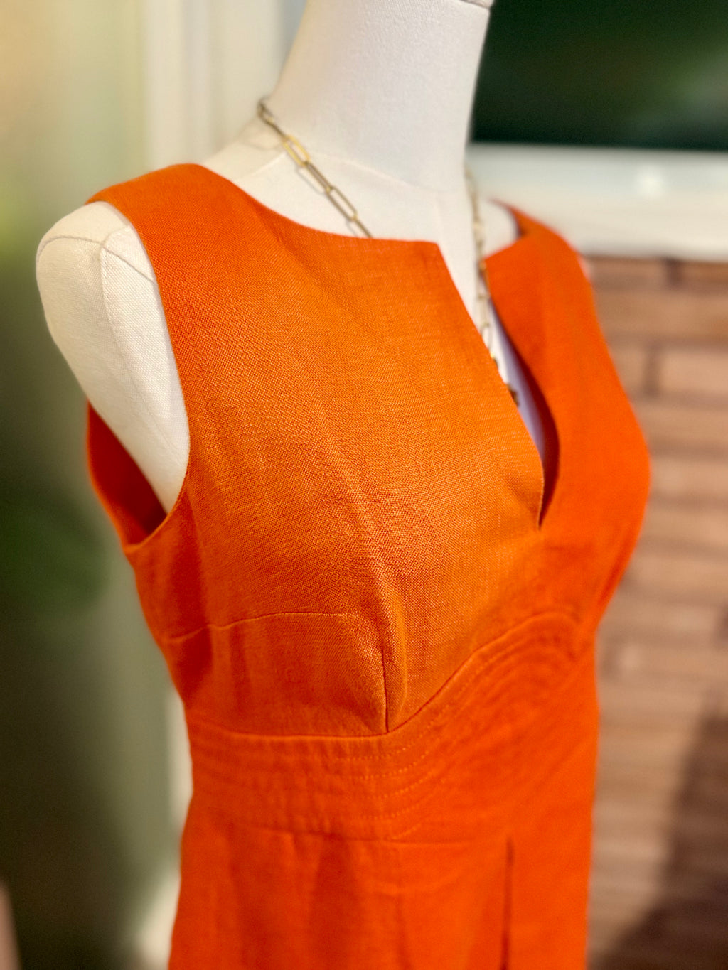 Banana Republic Vintage Sheath Dress- Orange