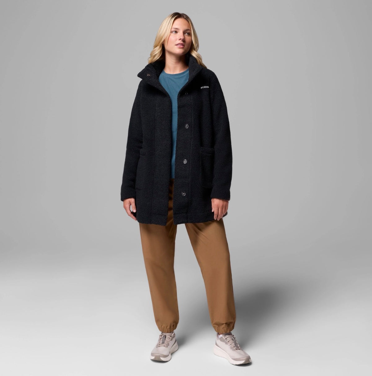 Columbia Black Long Sherpa Fleece