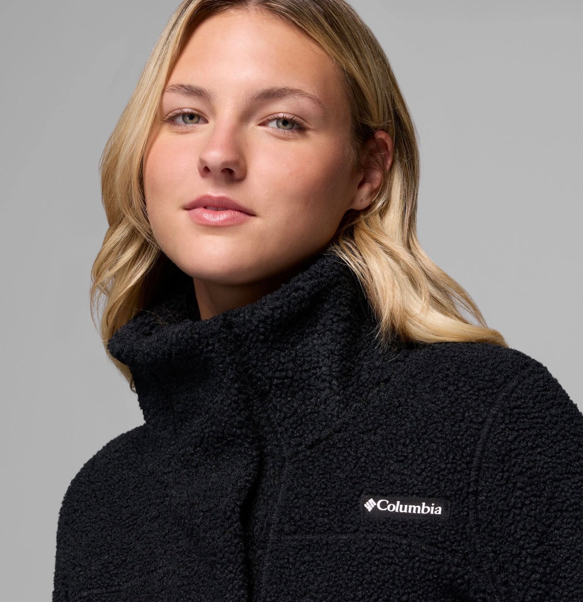 Columbia Black Long Sherpa Fleece