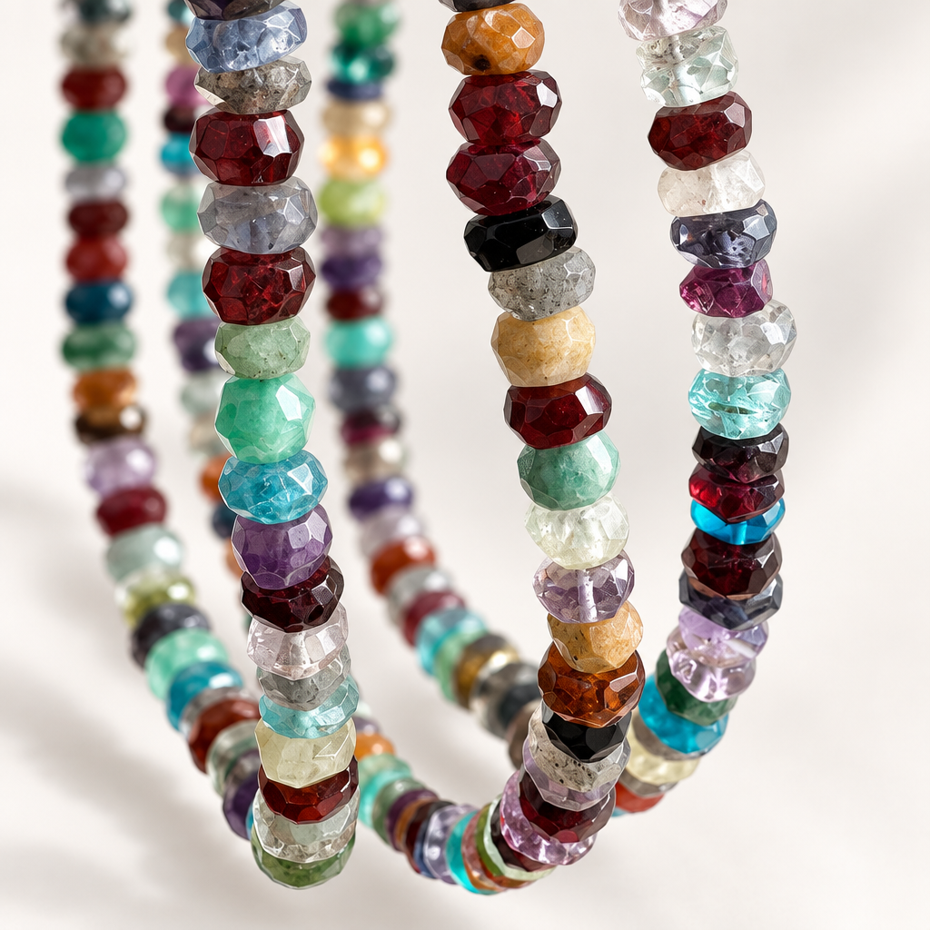 Mixed Crystals Necklace | Gemstone Necklace | Crystals