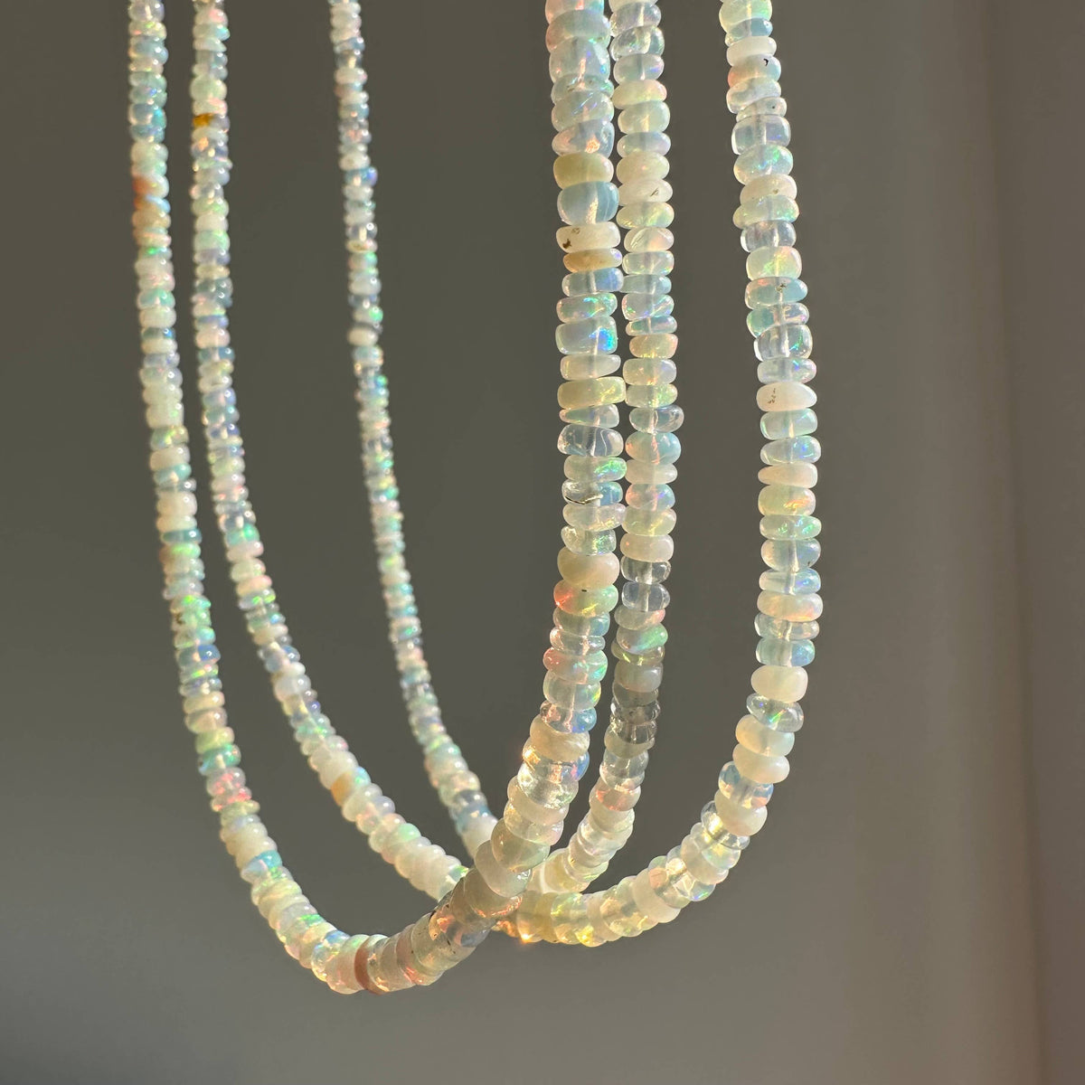 Light Green Opal Necklace | Ethiopian Opal | June Birthstone