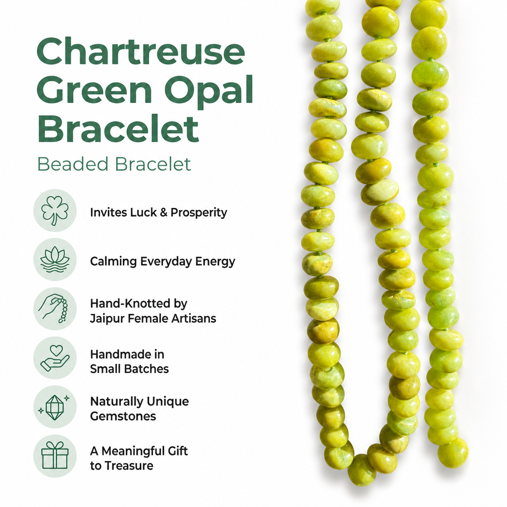 Chartreuse Green Opal Bracelet