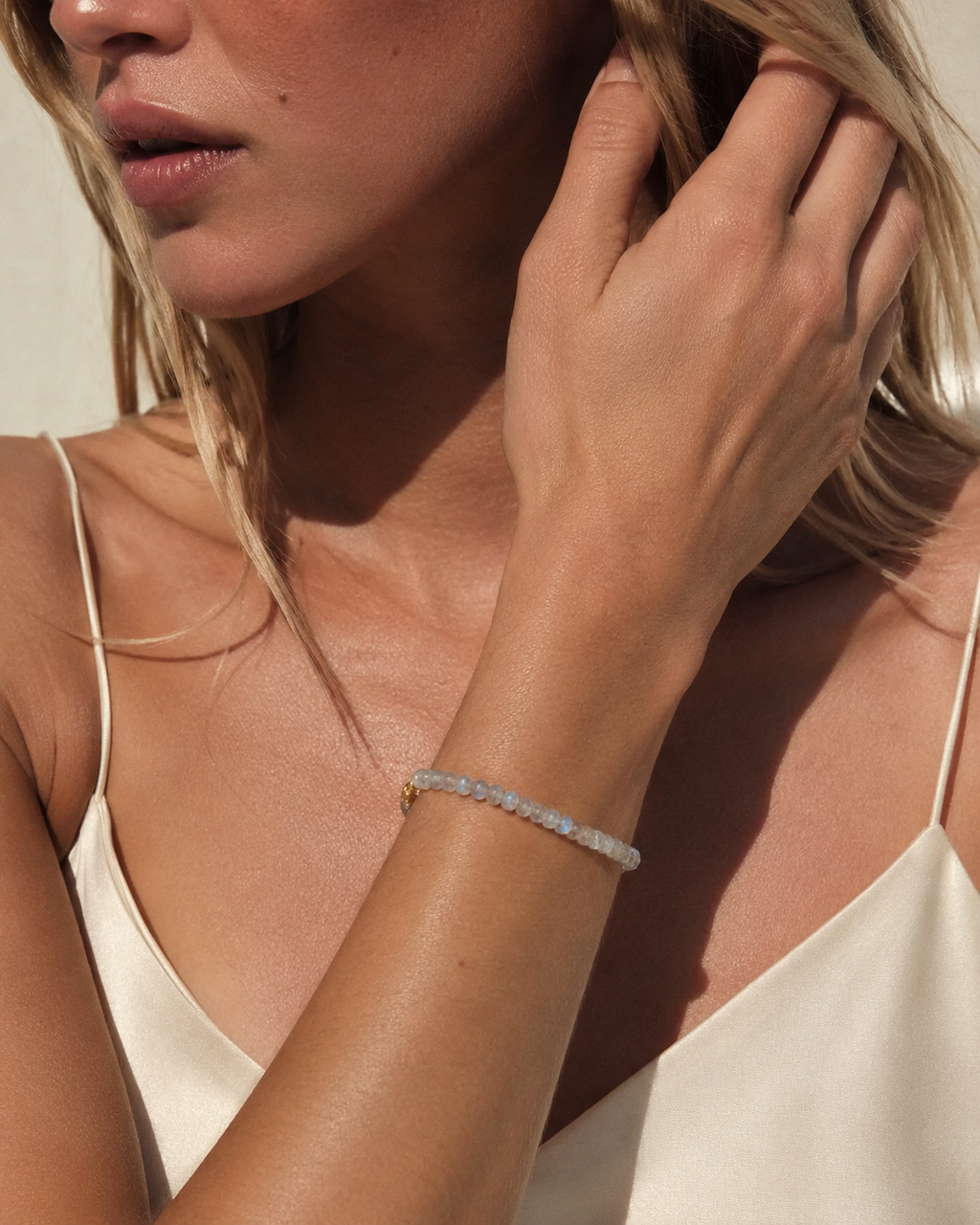 Clear Labradorite Bracelet