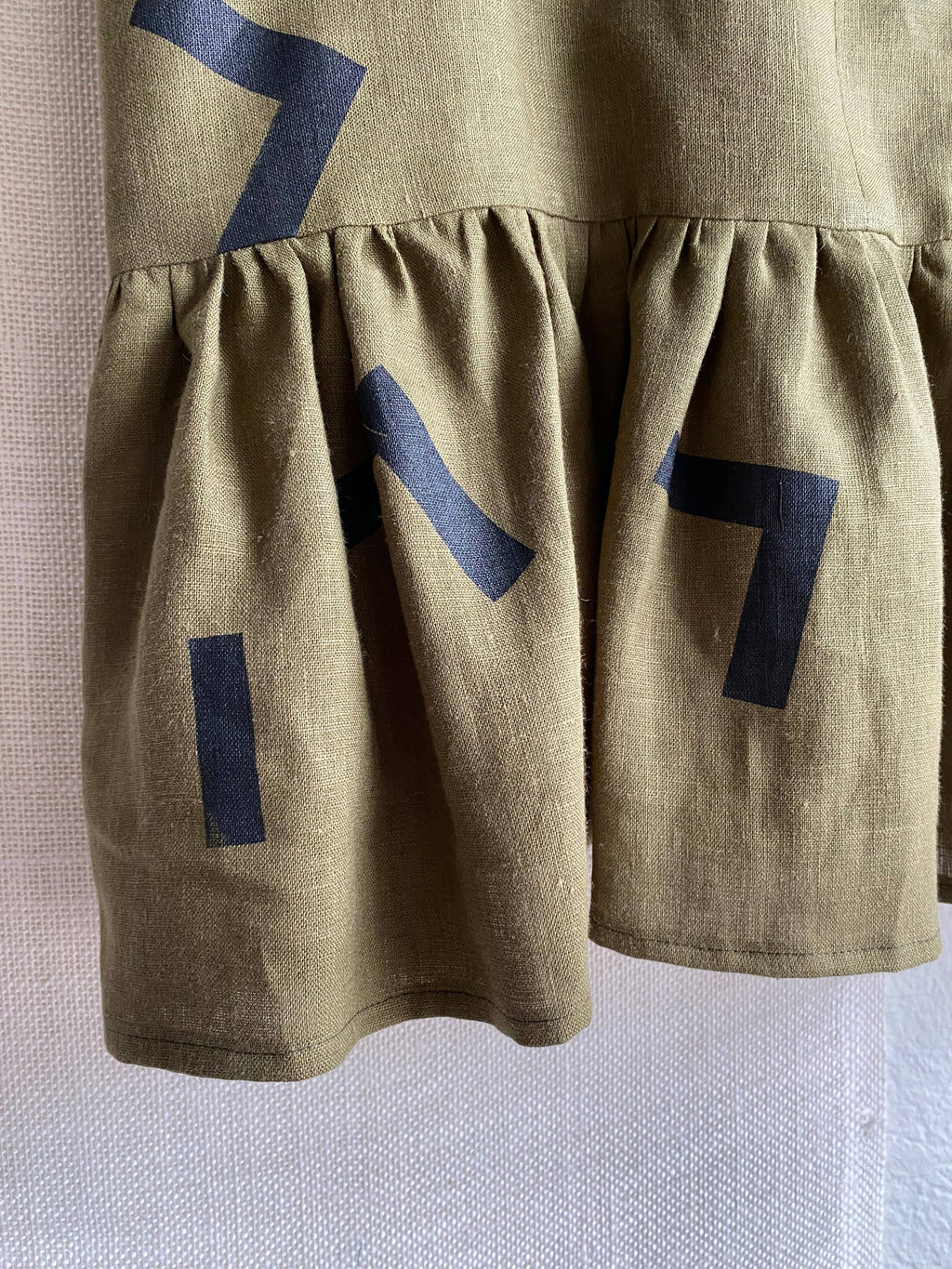 Olive linen top