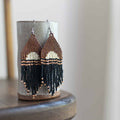 Beaded Fringe Earrings - En la Noche