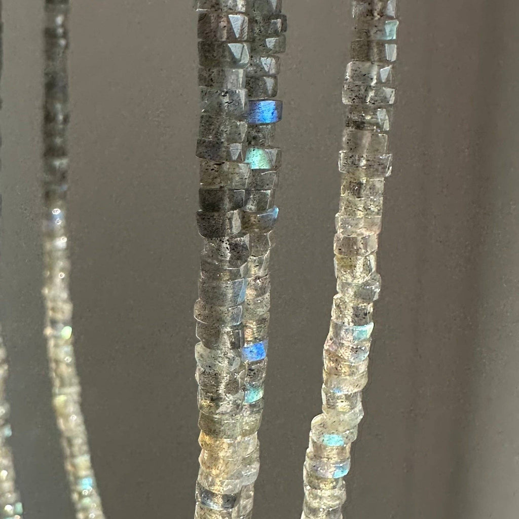 Labradorite Slimmest Necklace | Layering Necklace | Gemstone