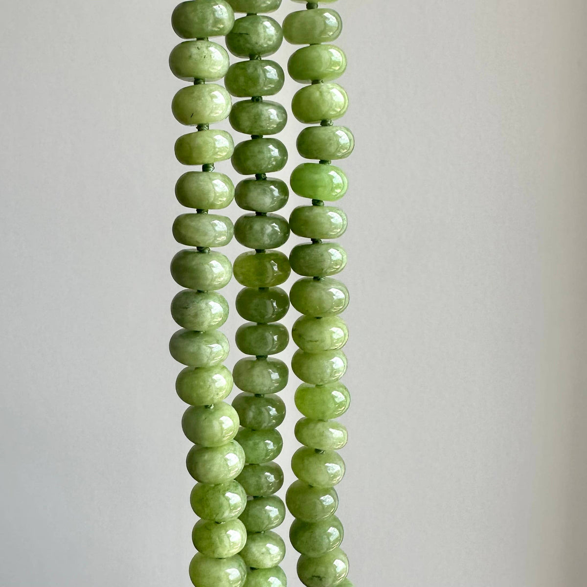 Moss Green Jade Knotted Bracelet