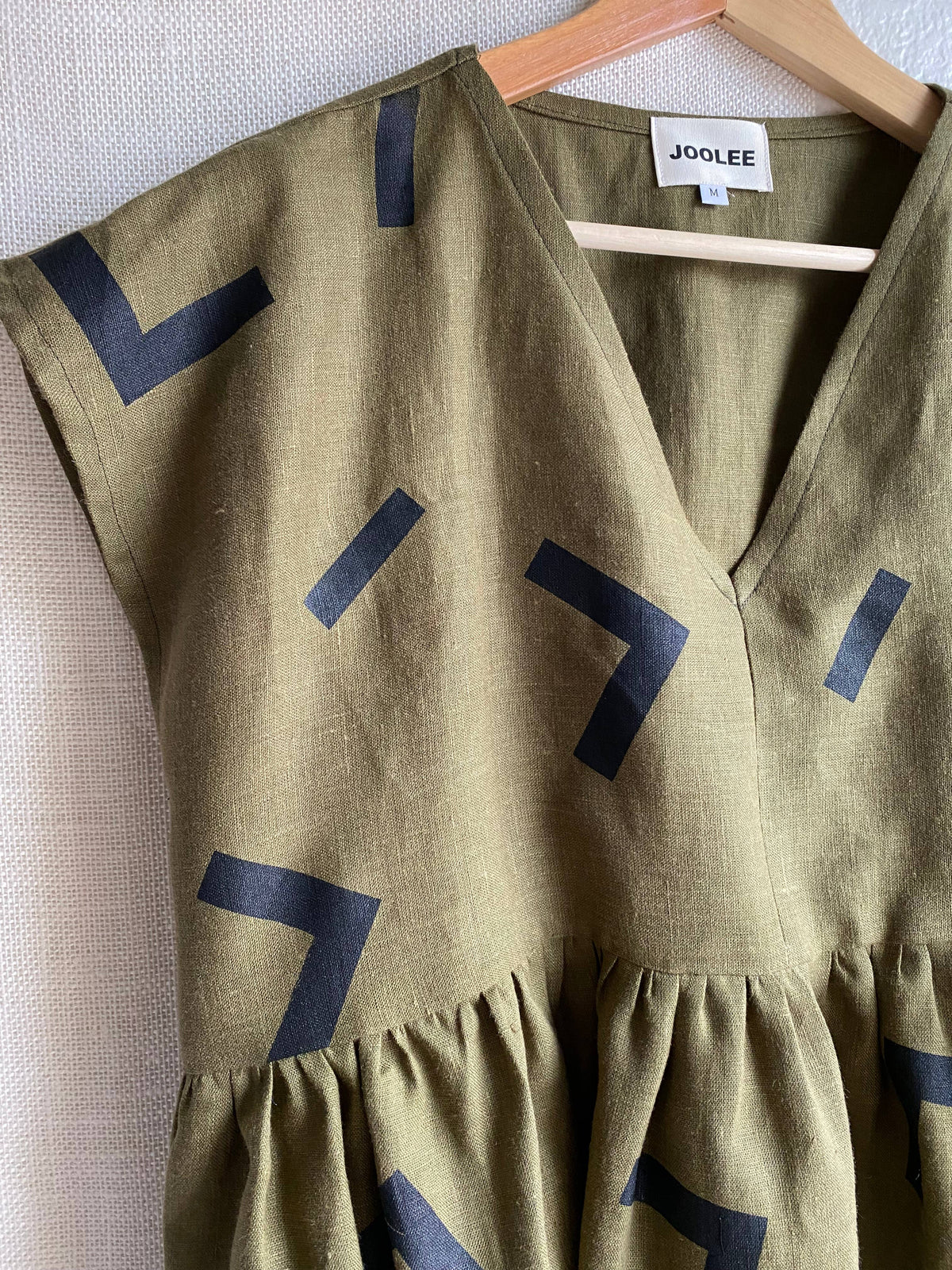 Olive linen top