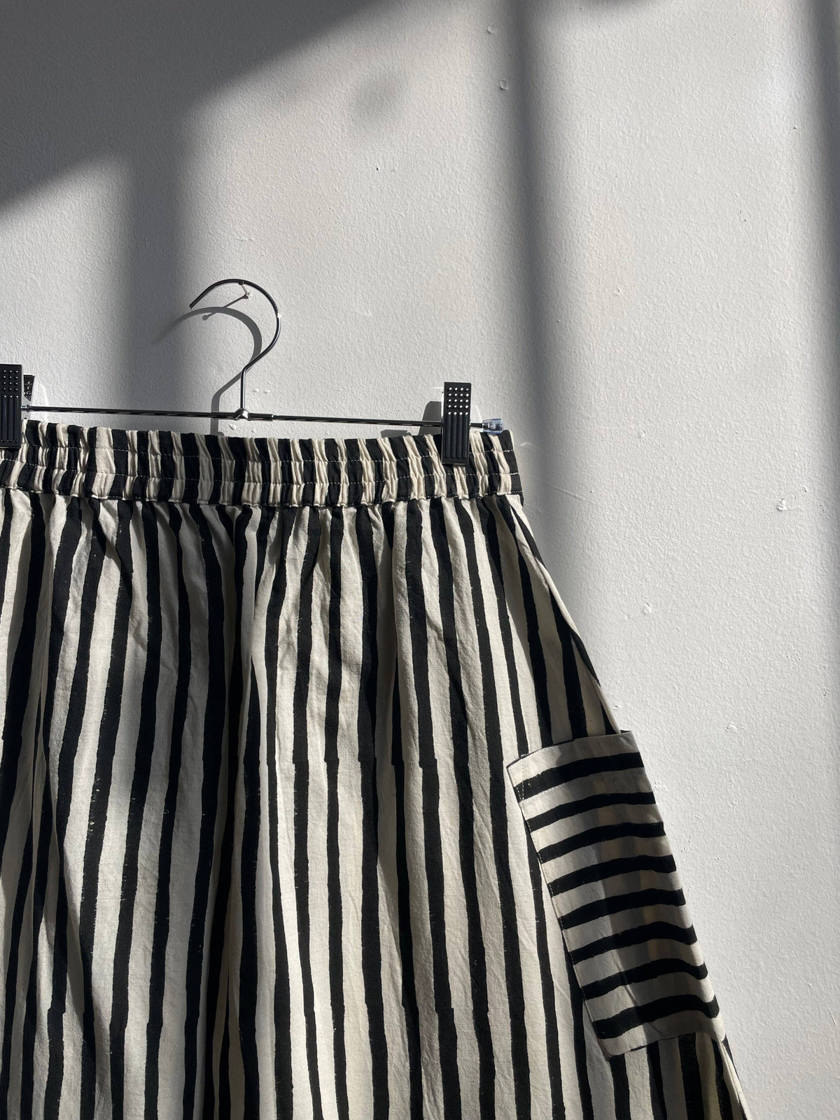 French Stripes Skirt- Black